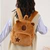 Capybara Teens Kids Plush Bags Animal Backpack Embroidered Lightweight Details
