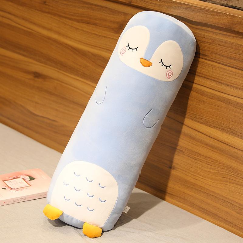 Dessin Animé Animal Dinosaure Cochon Lapin Ours Husky Canard Peluches Jouets Remplis Doux Long Oreiller de Sommeil Poupée Coussin Cadeau Filles