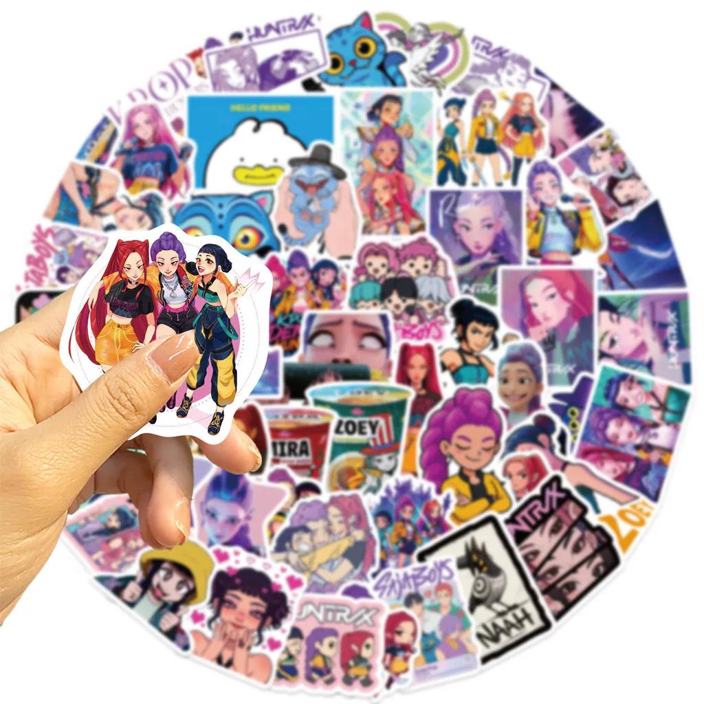 60 Sztuk Naklejek K-POP Witch Hunter Group w Nowym Stylu - Wodoodporne Naklejki Dekoracyjne do Samodzielnego Dekorowania Etui na Telefon(Sklep Światów Anime)