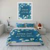 Christian Faith-Inspired Daisy Art Set For Kids' And Adults' Bedroom Decor, Exquisite Three-Piece Bedding Set Gift