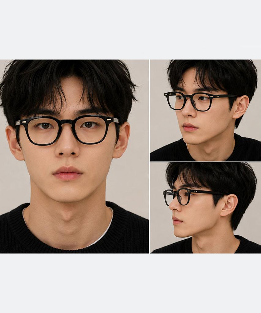 Peisyeon Leo Classic Horn-Rimmed Glasses Frames