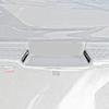 For Dodge Ram 1500 19-25 Carbon Fiber Rear License Plate Lamp Cover Trim Bezels