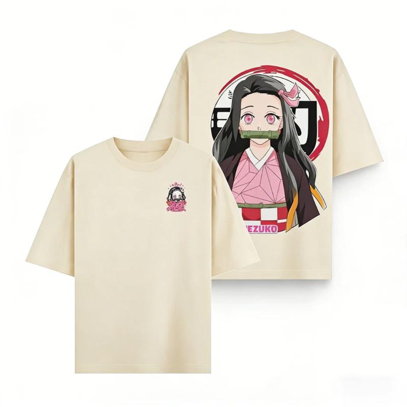 Demon Slayer Nezuko Anime T Shirt Men Women Cotton Short Sleeve Tee Summer Graphic Print Cartoon Streetwear Casual Tops 2026 Y2k