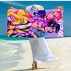 Ultra-Soft Beach Towel with KPop Demon Hunters Theme,Ideal for Pool - Camping, Diving - Perfect Travel Essential, Vibrant Beach Towel.