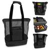 Minimalist Double Layer Beach Bag with Insulated Layer Lightweight Versatile Travel Outdoor Bag for Women Pool Beach Tote Bag