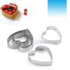 6pcs Heart Porous Tart Ring DIY Perforated Cake Mousse Mold Baking Tools Fruit Pie Tartlet Doughnut Mold for Pastry Accessories