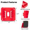 1-5Packs Battery Holder Compatible for Milwaukee 18V Battery, Wall Mount Batteries Storage for Work Van, Shelf, Toolbox