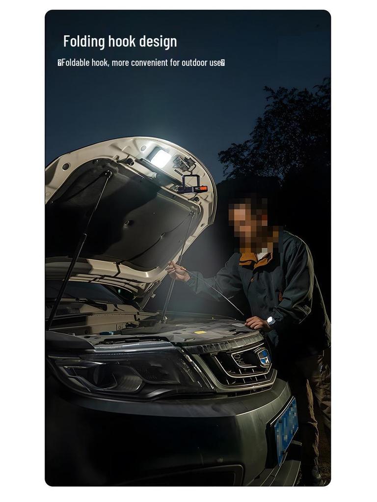 Mini USB Rechargeable LED Solar Floodlight for Outdoor/Indoor Camping & Emergency Lighting