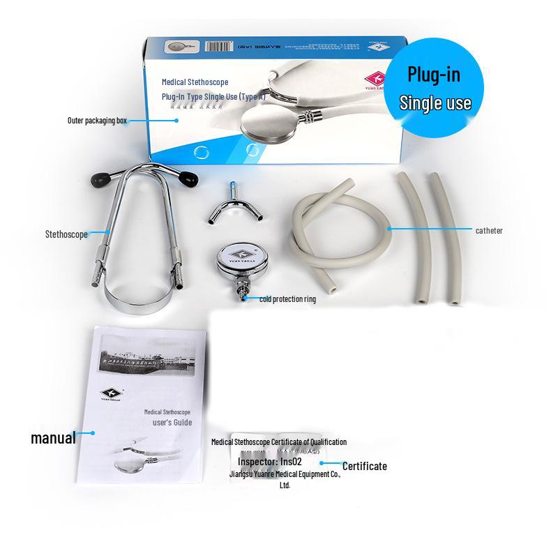 Двухтрубный многофункциональный стетоскоп для врачей и студентов-медиков – Идеально подходит для прослушивания сердцебиения плода дома или в больнице