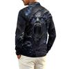 Men's Quick Dry Mesh Long Sleeve Golf Shirt Halloween Print