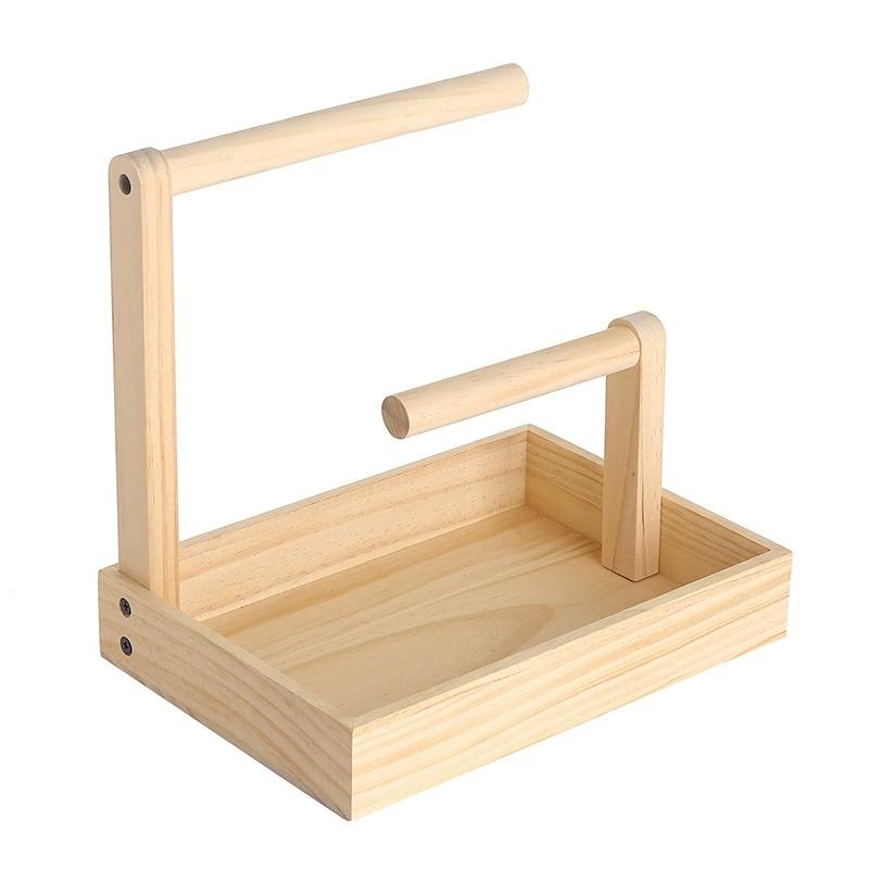 

Vintage Wood Jewelry Display Stand Pendant Necklace Bracelet Watches Rack Household Desktop Storage Box Organizer Showcase Props