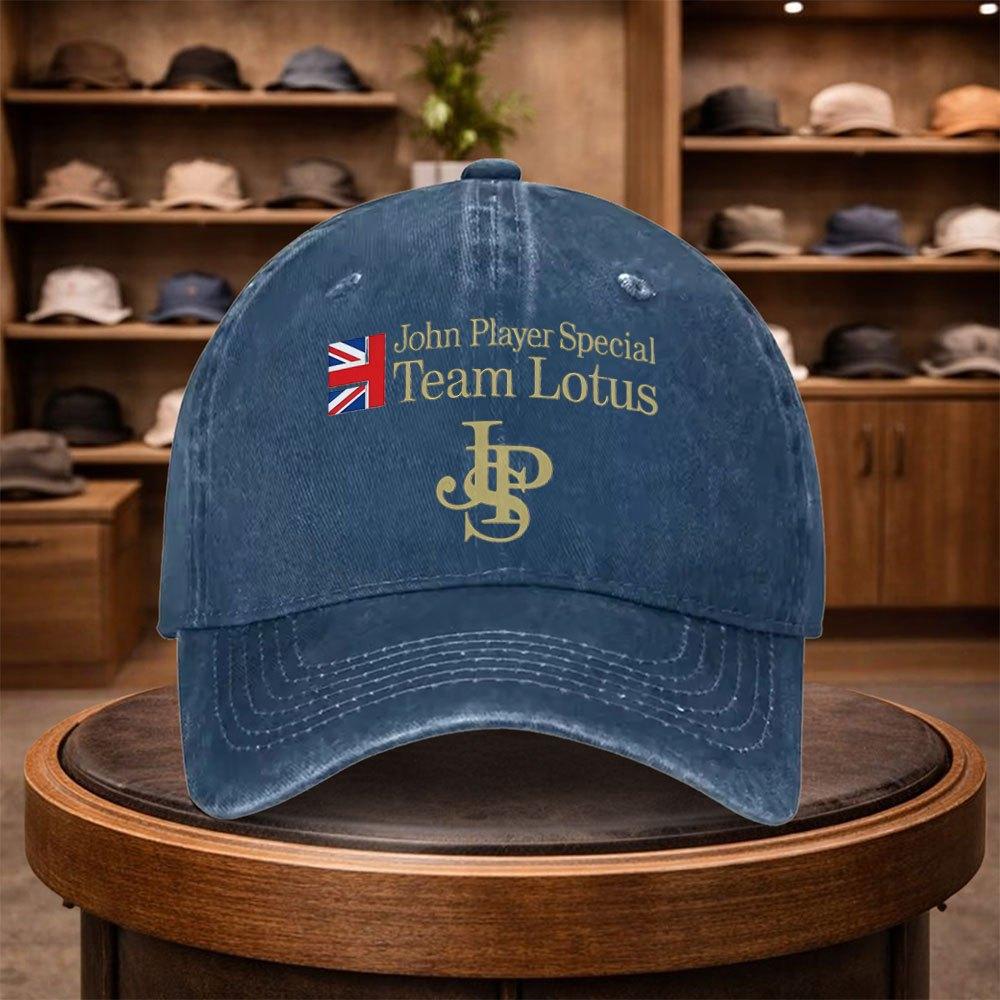 X JPS for Lotus F Team Printed Baseball Cap Casual Snapback Hat Fashionable Outdoor Adjustable Cap AllSeason Travel Hat