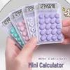 Compact Transparent Mini Calculator for Office Use