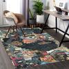 1pc Office Chair Mat with Abstract Art Print Featuring 'Buddy' - Festive Gift for Home or Office, Suitable for All Seasons and Decor Styles.P007