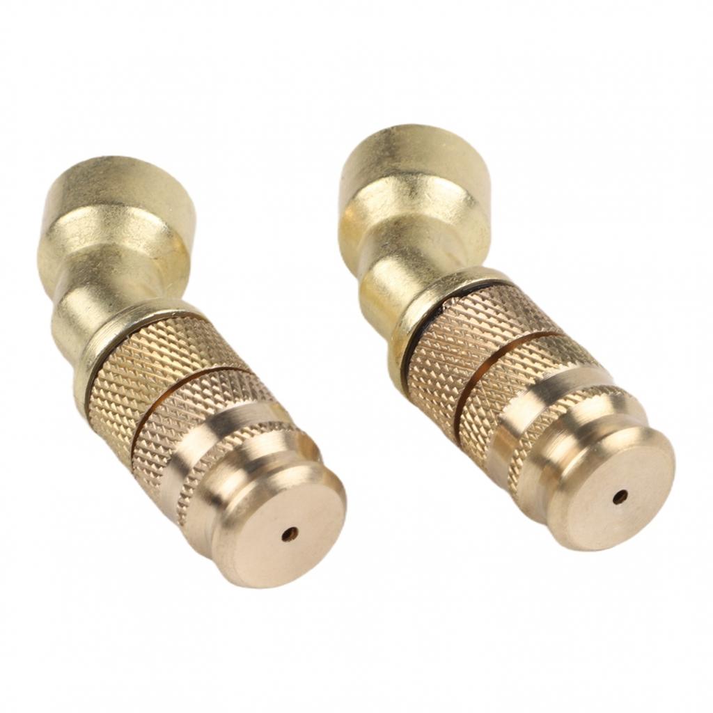 2pcs Brass Garden Sprayer Nozzles with Adjustable Features