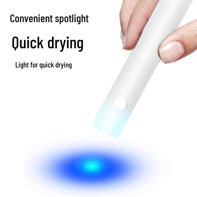 Portable Mini UV Nail Art Lamp - Rechargeable Handheld Light for Nail Tips
