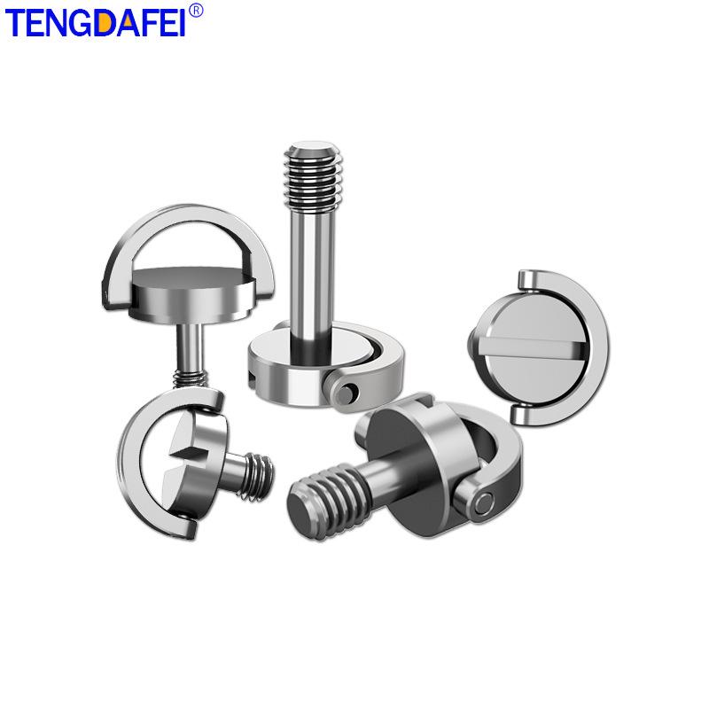 M4 Hand-Tightened Lifting Ring C Quick Release Screw, Stainless Steel/Carbon Steel Nickel-Plated Display Base, Large Remote Control Screw