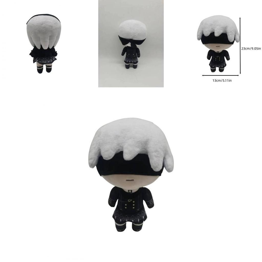 Nier Automata 2b Plush Toy Doll 23cm Height Pp Cotton Filling Cartoon Figure