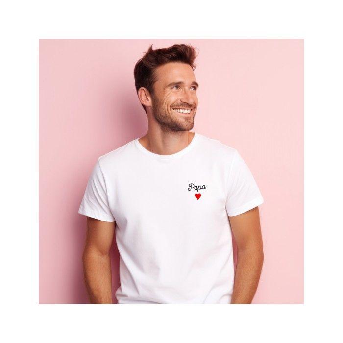 We Are Family - TSHIRT HOMME PAPA COEUR BLANC L