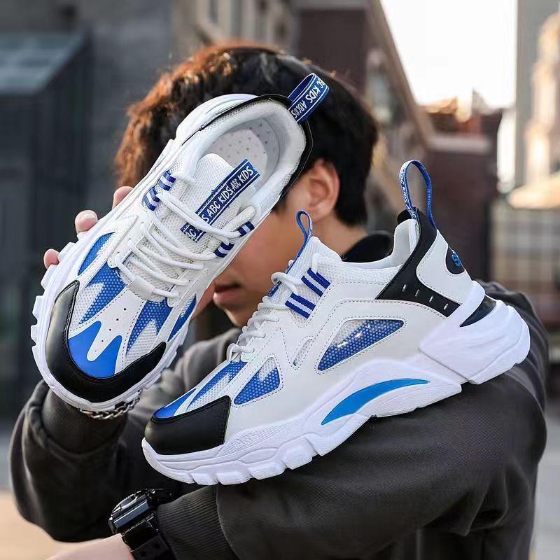Fashion New Men Breathable Running Shoes Mesh Height Increase Anti Slip Comfort Autumn Men Sports Shoes Sneakers Soft Bottom Zapatillas