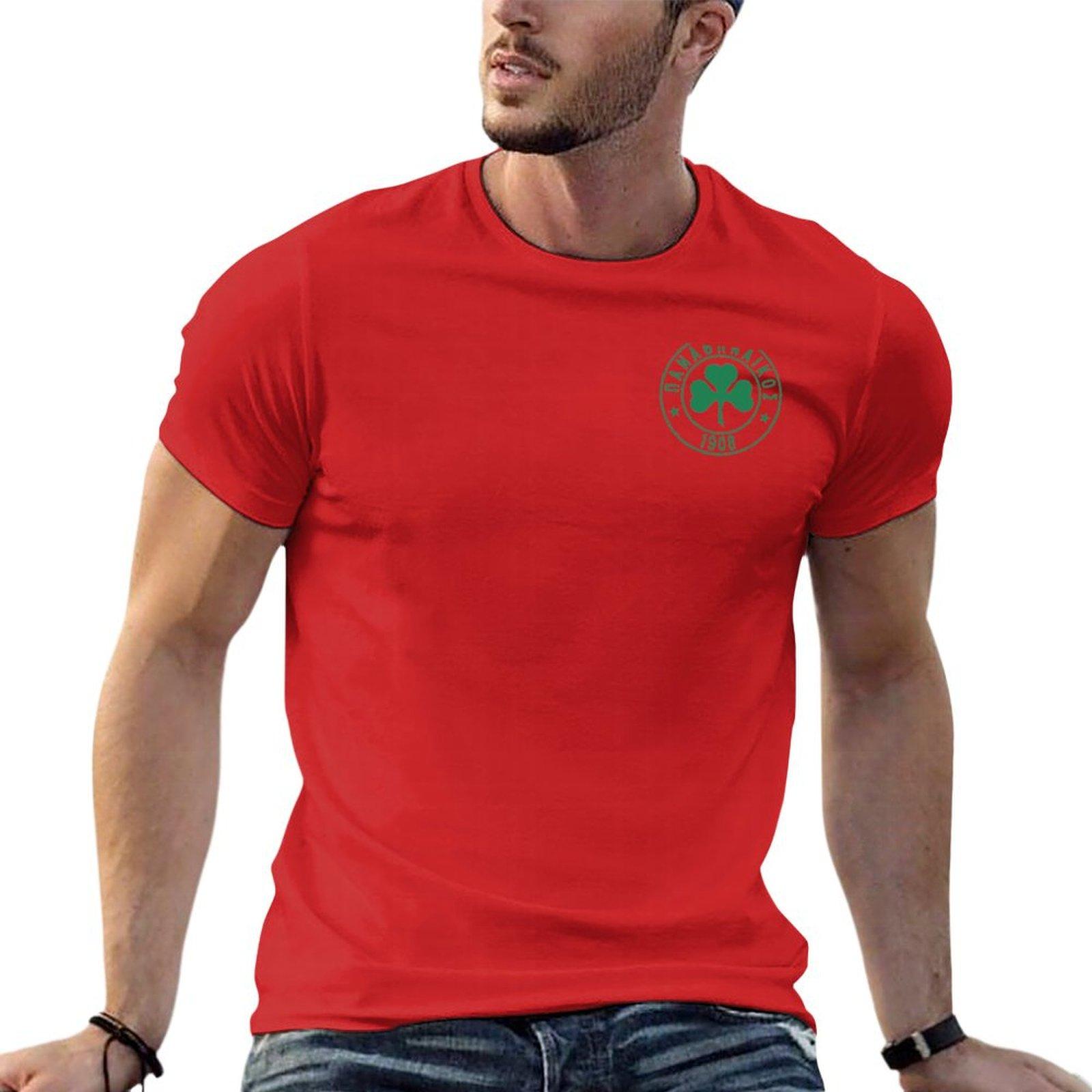 

Panathinaikos T-Shirt anime stuff street wear graphic tees for men L