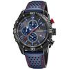 Montre - Festina - F20519/3 - Cadran bleu et noir - Boîte PVD noir - Cuir bleu sport