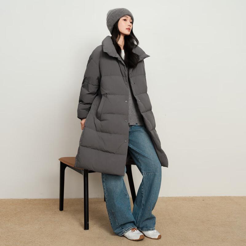 Elva' Island Women's Thick Warm Mid-length Down Jacket