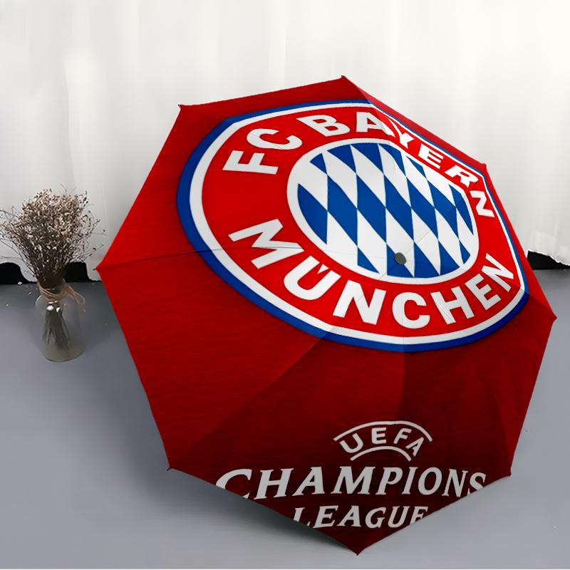 1pc B-Bayern Munich (4) Umbrella, Sun Protection, And UV Shielding. It Has Eight Sturdy Ribs for Outdoor Use And Perfect As a Holiday Gift