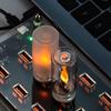 Flickering Flame LED Flame Lamp Warm Light USB Atmosphere Light  Home Room Decor