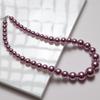 Elegante Perlenkette mit abgestufter Größe Leichte Schlüsselbein-Kette Damen Halskette Hochzeits Schmuck