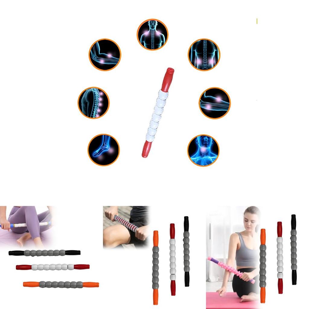 Portable Massage Roller With Seven Spiky Balls For Fitness And Wellness Practice