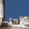 Dotted Blue Wallpaper, a Calm Tone for the Living Room and Bedroom 50x1000
