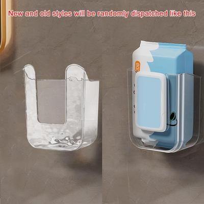 Wet Wipes Dispenser Wipes Holder Storage Box Container Organizer Adhesive Dispenser for Kitchen Family Bathroom Toilet Bedroom