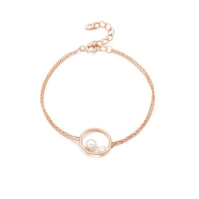 Tirr Lirr Blanc De Silver Pink Bracelet TBSSVP11247S