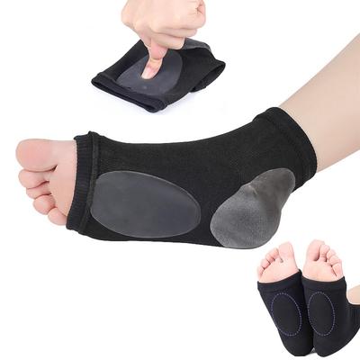 Fußgewölbe-Stützsohlen Plattfußkorrektur Plantarfasziitis Schmerzlinderung Fußpflege X/O-Bein-Typ Orthese Elastisches Bandage