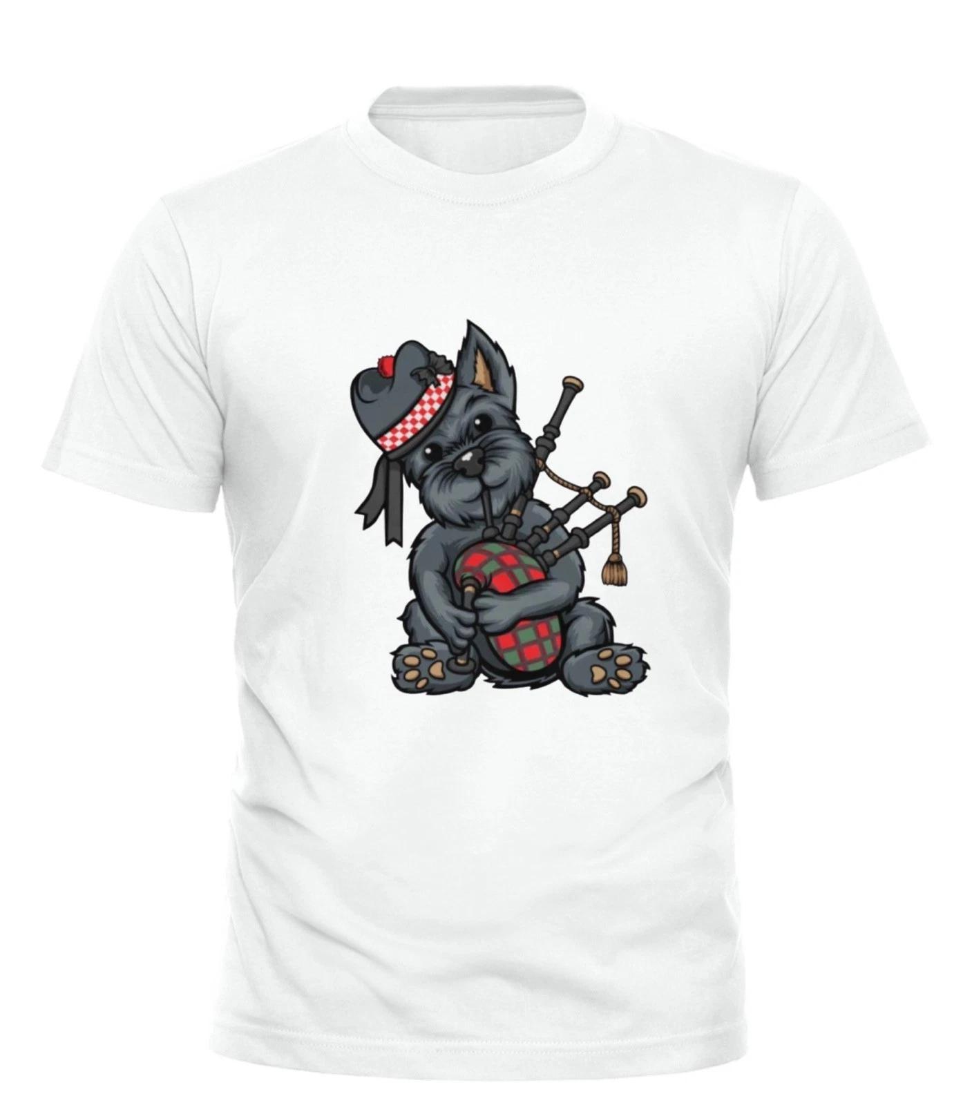 Scotland Tartan Day Scottish Terrier Bagpipe Short-Sleeve Unisex adult T-Shirt XL