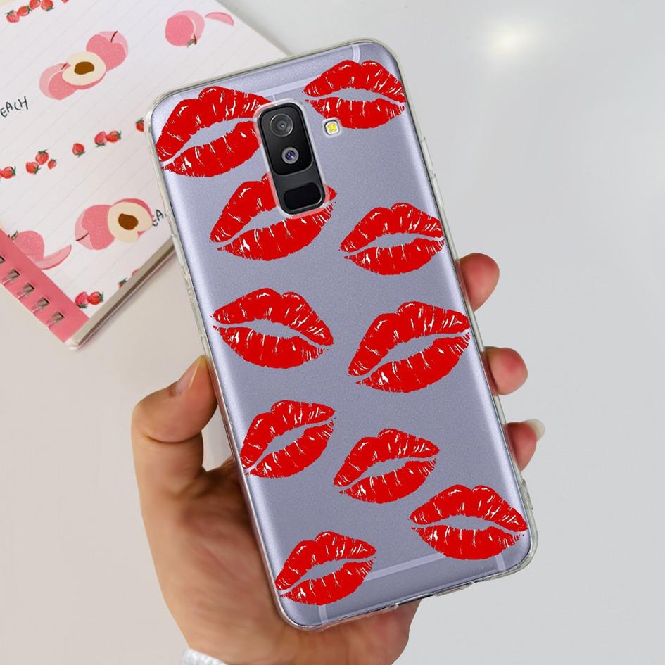 For Samsung A6 Plus 2018 Case SM-A605F New Fashion Butterfly Marble Soft Silicone Funda For Samsung Galaxy A6 A6+ SM-A600F Cover
