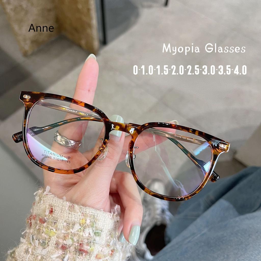 Fashion Myopia Glasses Anti-blue light Nearsighted Glasses for Men Women Finished Optical Spectacle Eyeglasses Diopter