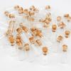 10Pcs Mini Small Glass Bottles With Clear Cork Stopper Jars Tiny Wedding Vials