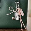 Miniature Ballet Shoe Charm Keychain Pendant Elegant Dance Inspired Jewelry Accessory For Bags And Keys