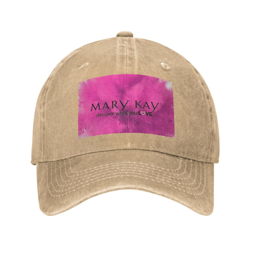 Mary Kay Washed Denim Cap Casual Baseball Caps Adjustable Hat Summer Unisex Baseball Hats