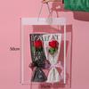10pcs Party Supplies Flowers Wrapping Bag With Handle Flower Packing Bags Birthday Gift Bag  Gift