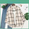 Autumn Shirt Casual Loose Plaid Women Fresh College Style Long Sleeve Blouses And Tops Female Checked Shirts