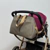 Multiple Compartment Mommy Bag Pram Hanging Diaper Bag with Diaper Changing Pad and Small Bag Large Capacity Handbag