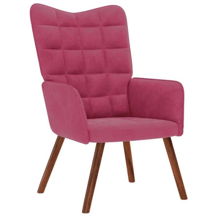 VidaXL Relaxation Chair Bordeaux Red Velvet, Chair, Living Room Chair, Recliner, Lounge Chair, Living Room Seat, 4016815