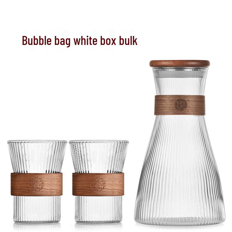 Heat-Resistant Glass Water Pitcher with 2 Cups