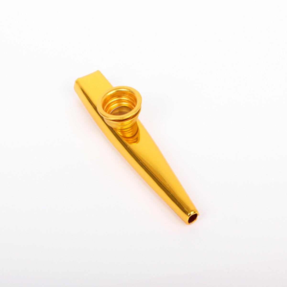 

Metal Kazoo: Portable & Easy-to-Learn Companion for Guitar and Ukulele Enthusiasts. золотой