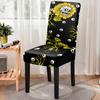 Elastic Skull Print Dining Chair Cover Strech Chair Slipcover Seat Cover For Kitchen Stool Home Party Hotel Decoration