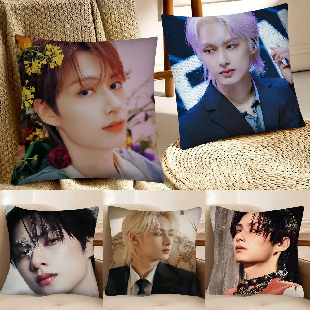Junhui Wen Kpop Pillow Case Square Pillow Bedroom Sofa Leisure Comfort Cushion Car Home Decoration