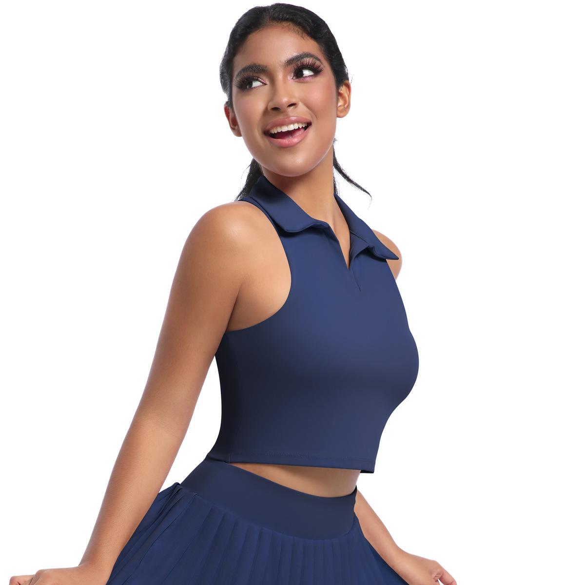 Повседневный жилет с лацканами для бега — фото 13